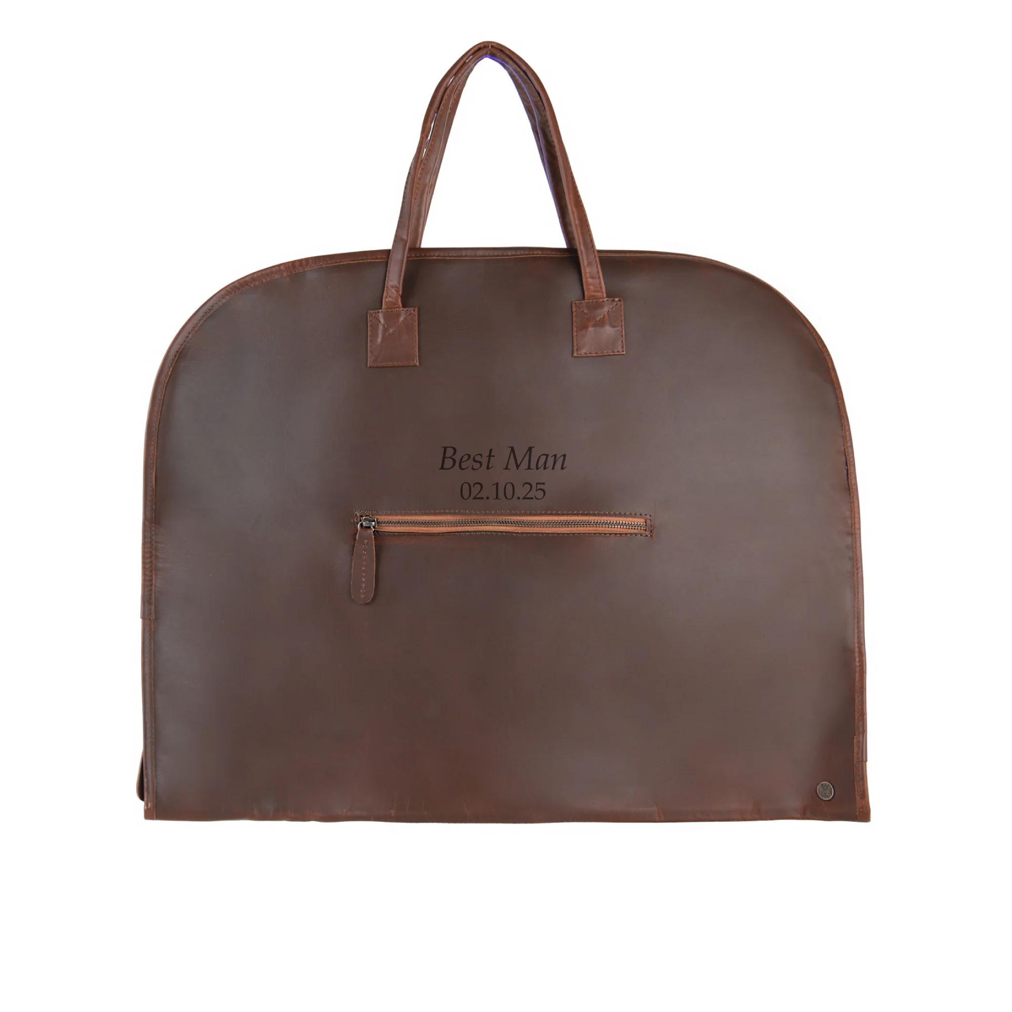 Groomsman/Best Man Leather Suit Carrier - Image 2