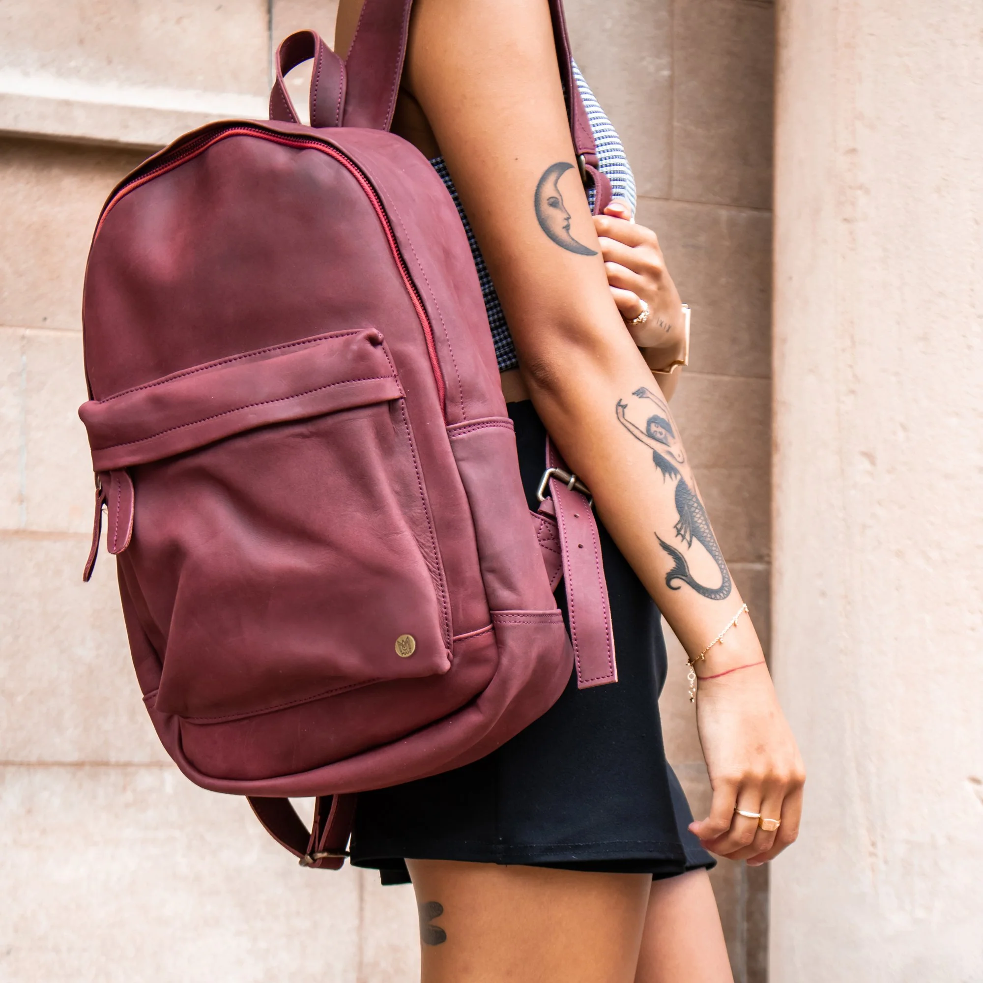 Maroon Rucksack - Image 2