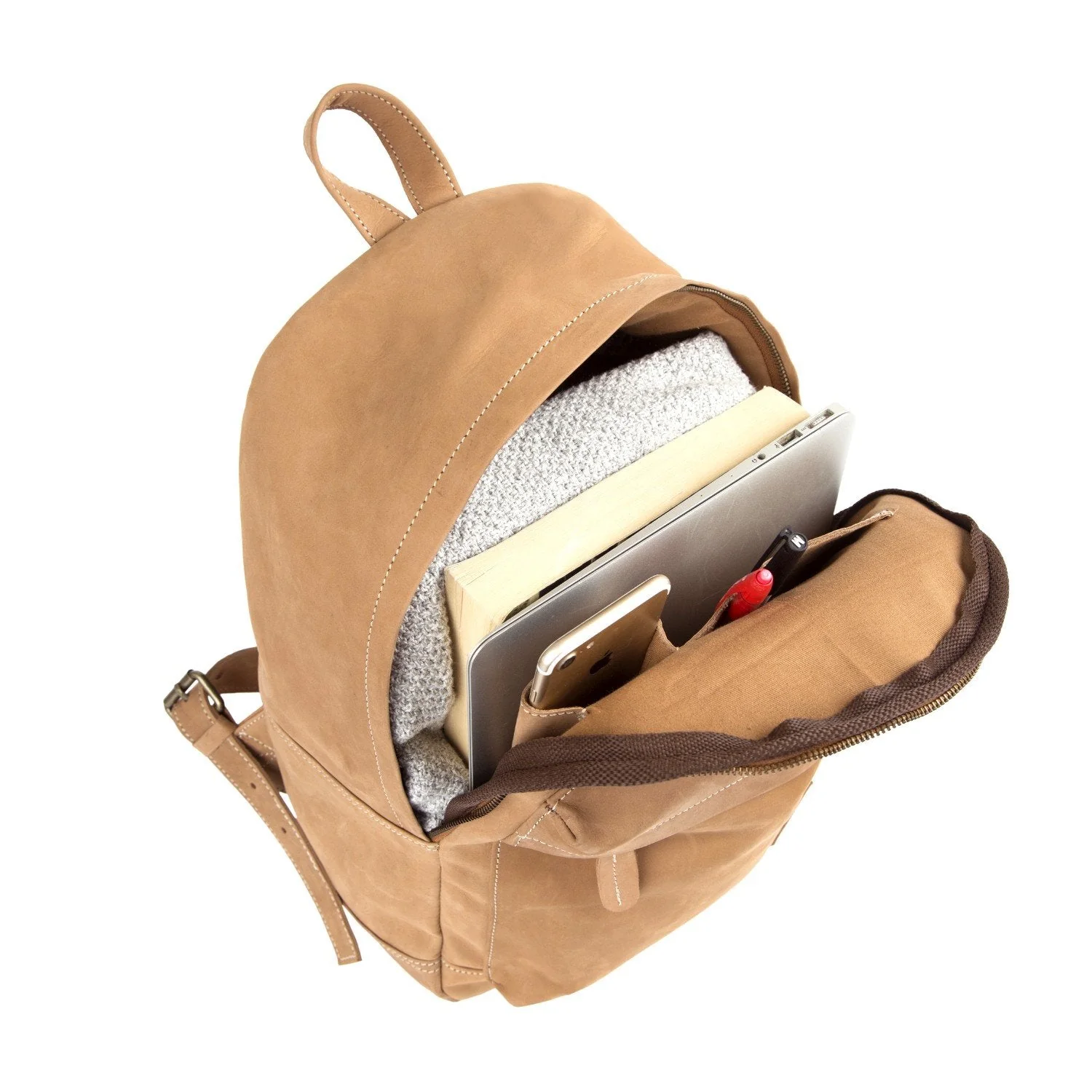 Custom Branded Leather Backpack - Image 12