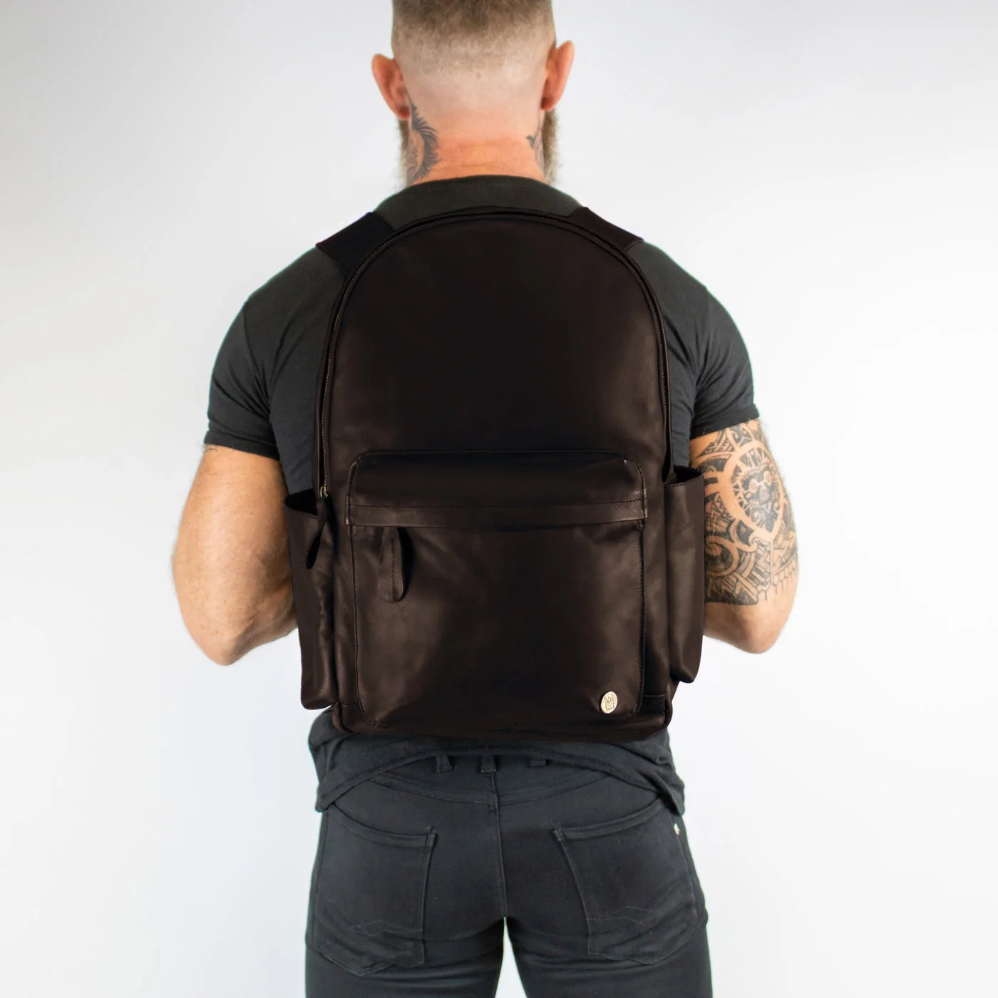 Custom Branded Leather Backpack - Image 18
