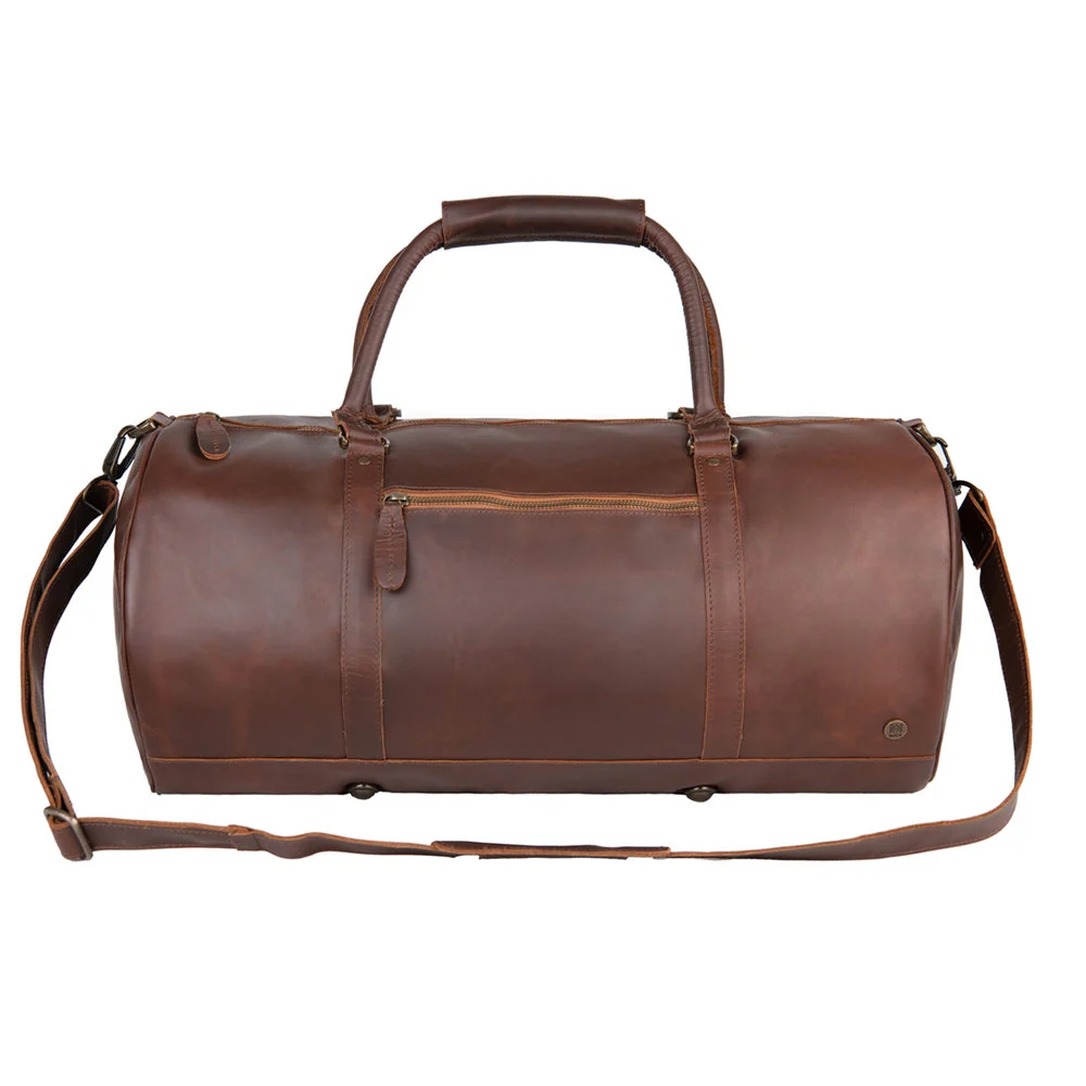 Branded Leather Duffle & Travel Bag - Image 4