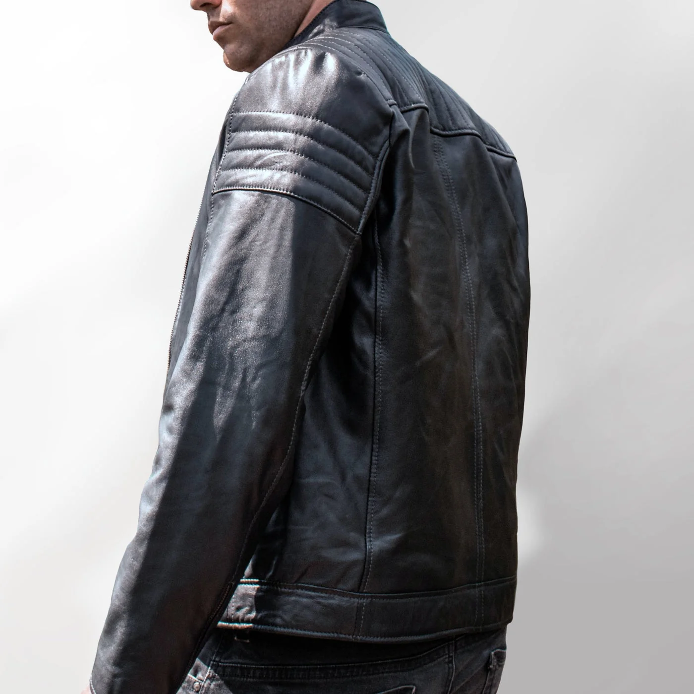 Bespoke Branded Leather Jacket - Image 6