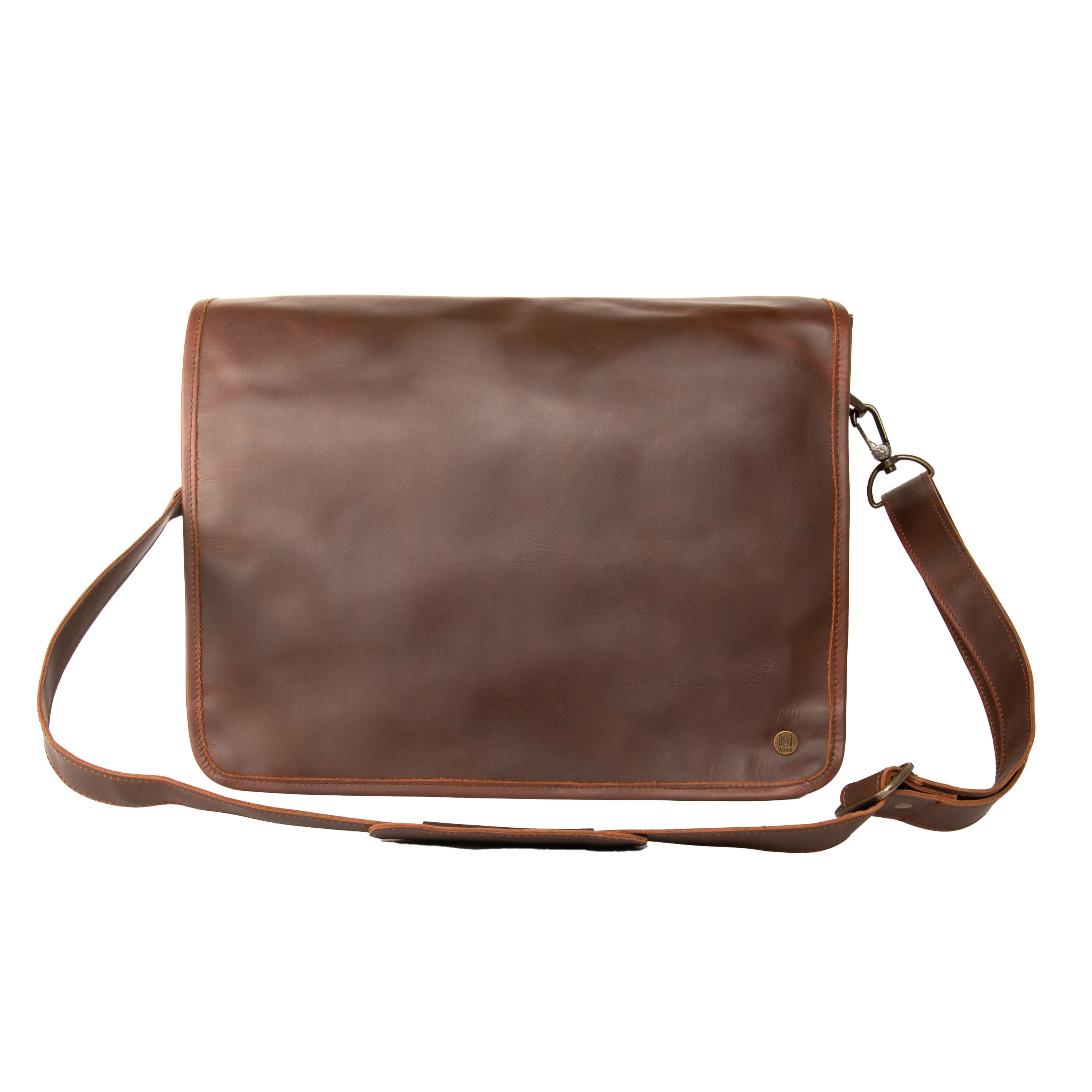Custom Branded Leather Satchel - Image 6