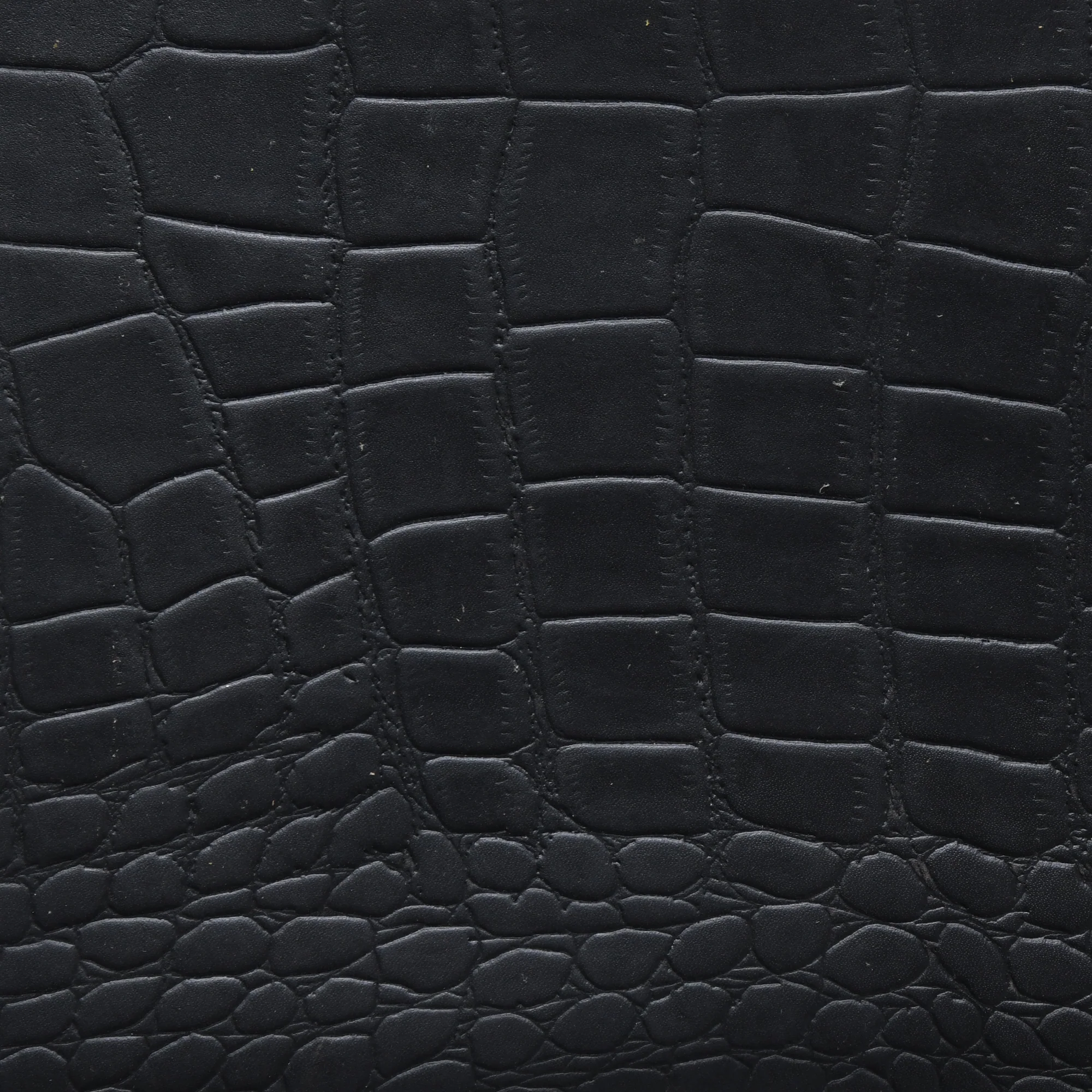 Classic Black Crocodile-Embossed Leather Side - Image 3