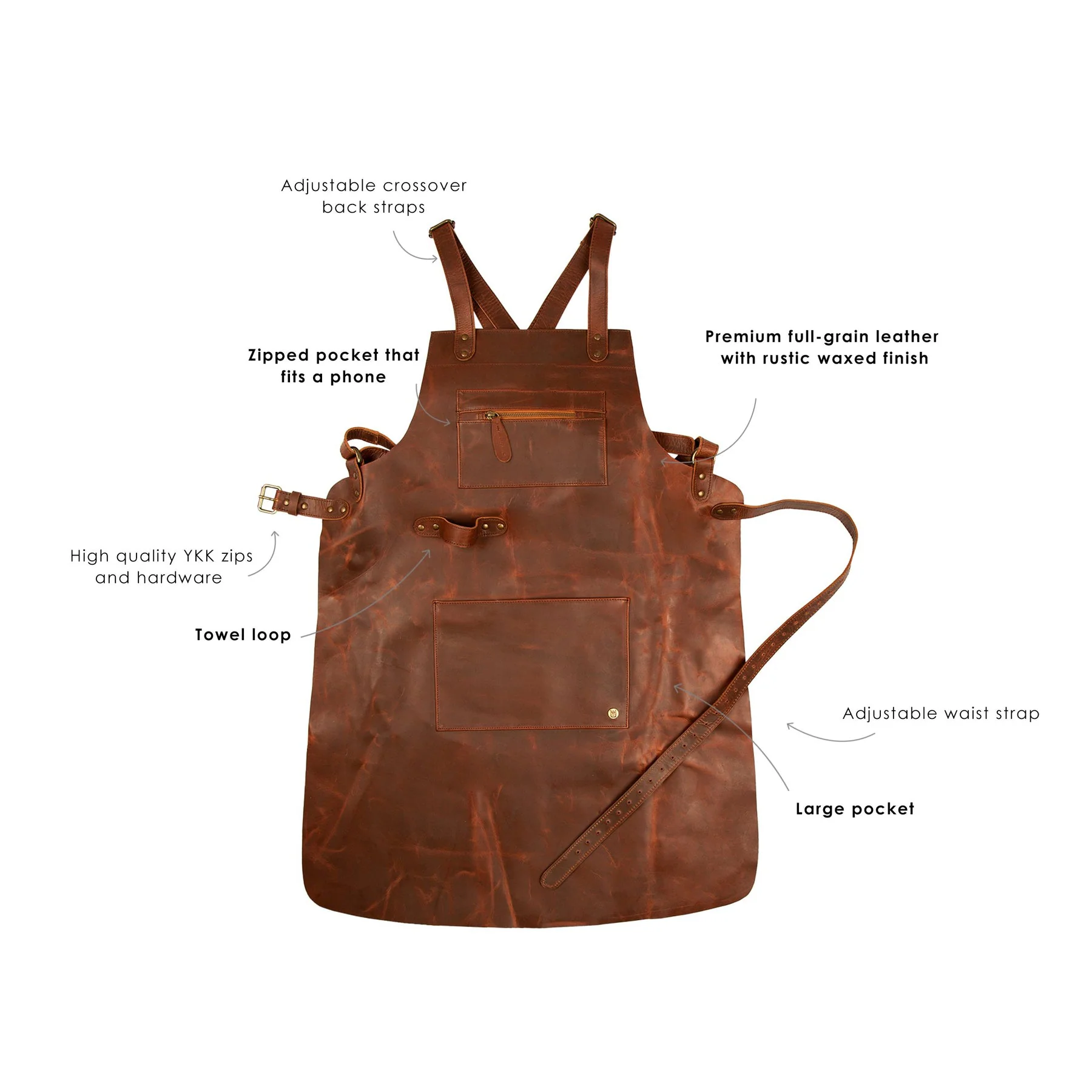 Custom Branded Leather Apron - Image 16