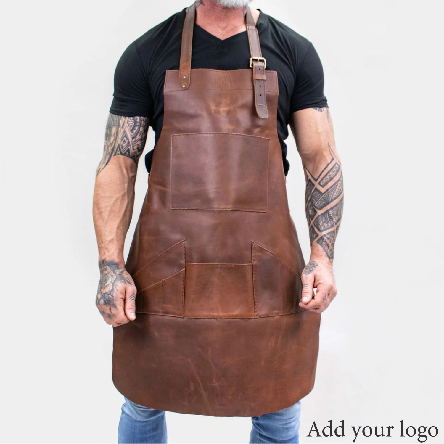 Custom Branded Leather Apron - Image 17