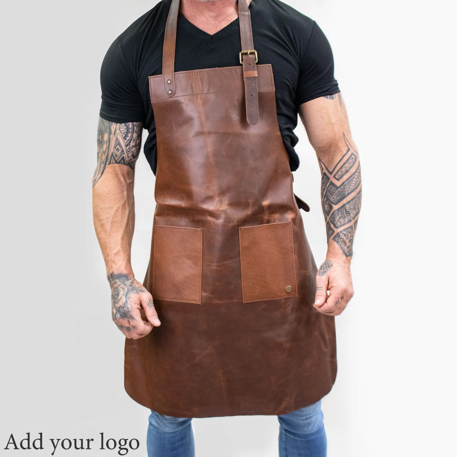 Custom Branded Leather Apron - Image 7