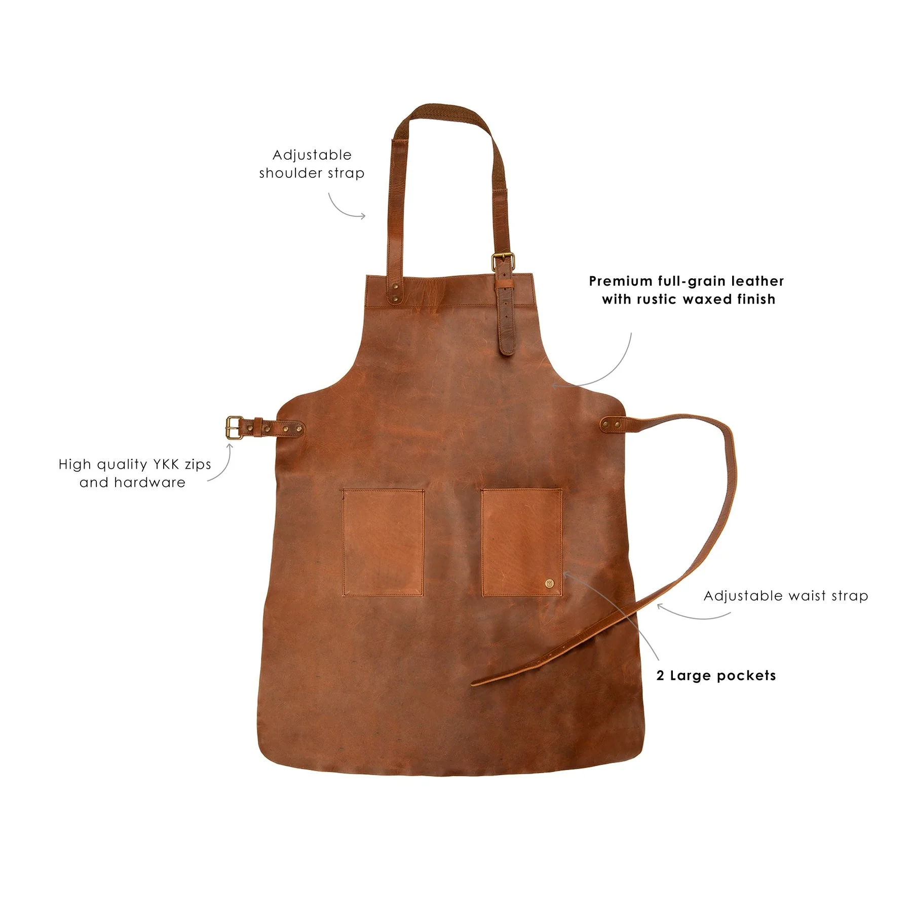 Custom Branded Leather Apron - Image 9