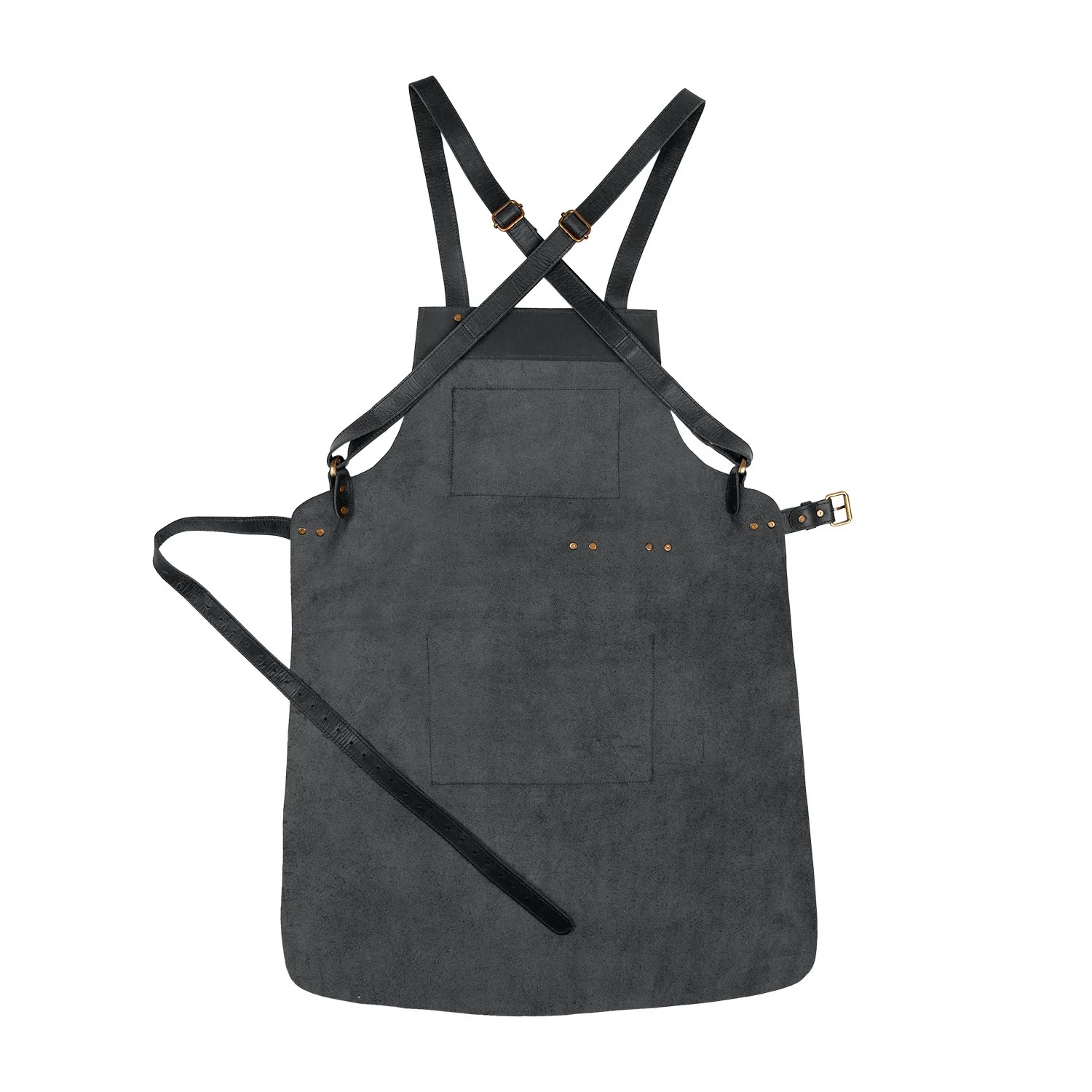Cross Back Leather Apron - Image 7