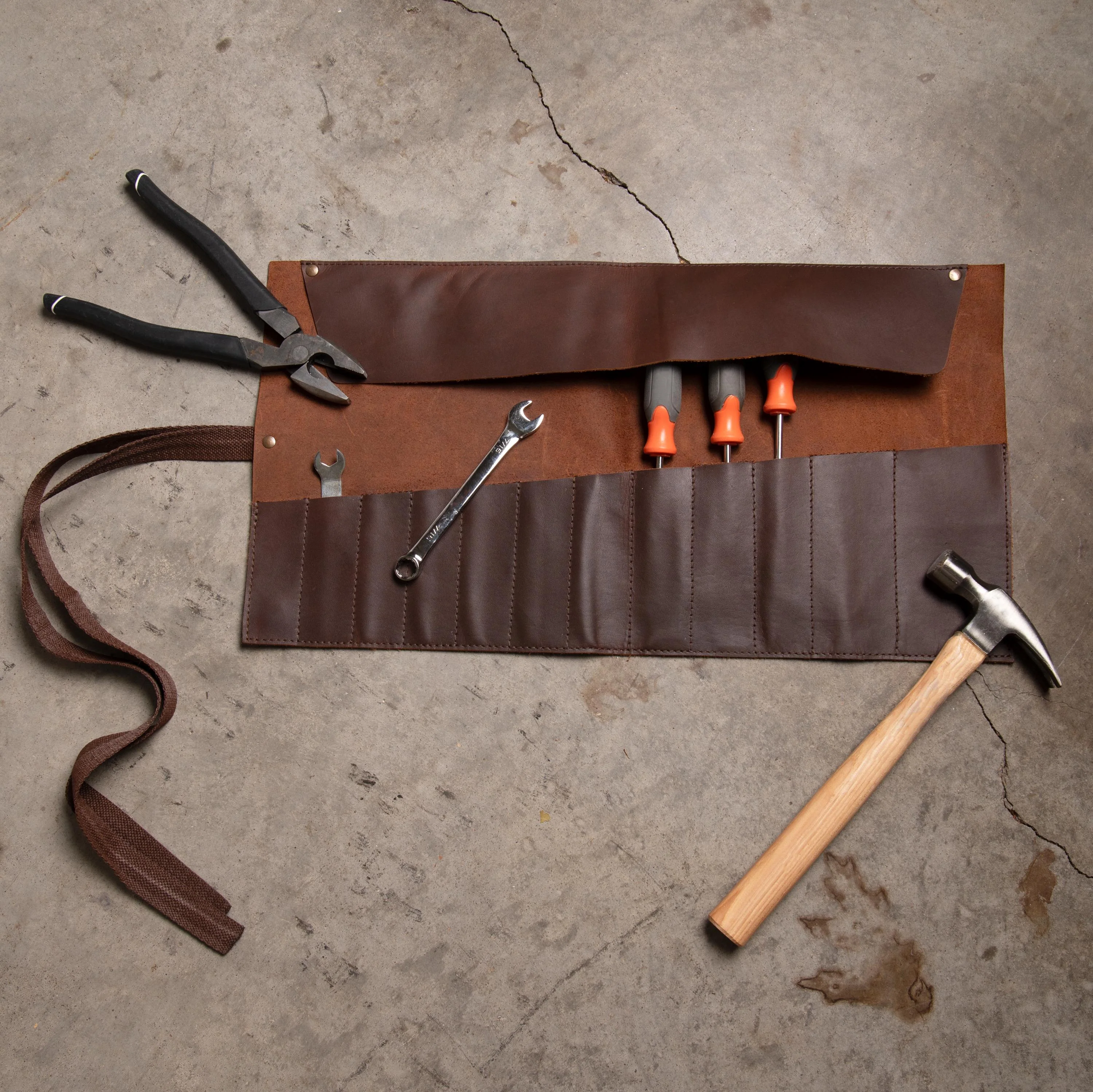 Laser Personalized Leather Tool Wrap - Image 8