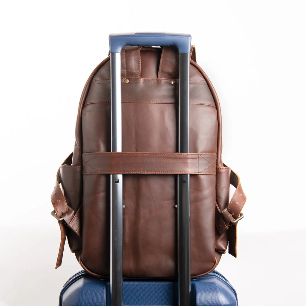 Laser Personalized Leather Backpack - Image 7