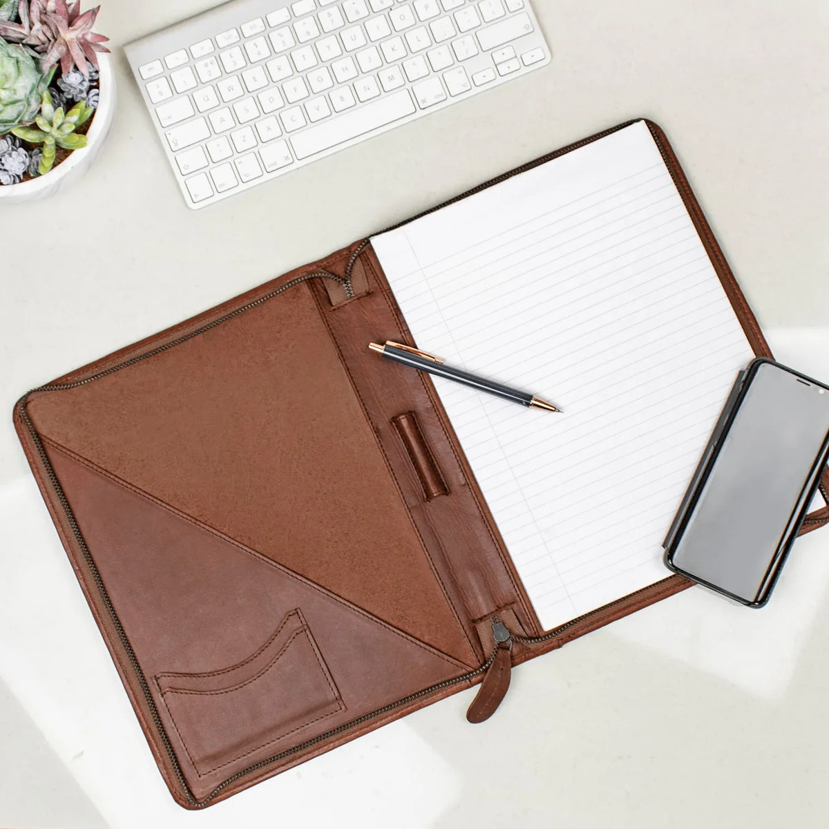 Laser Personalized Leather Portfolio - Image 6