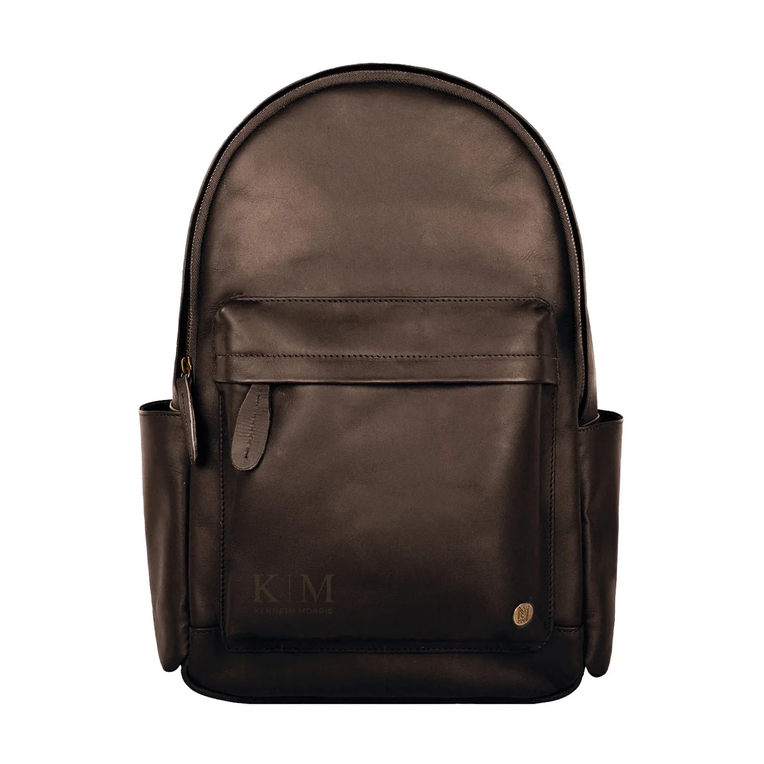 Laser Personalized Mahogany Leather Backpack - Image 5