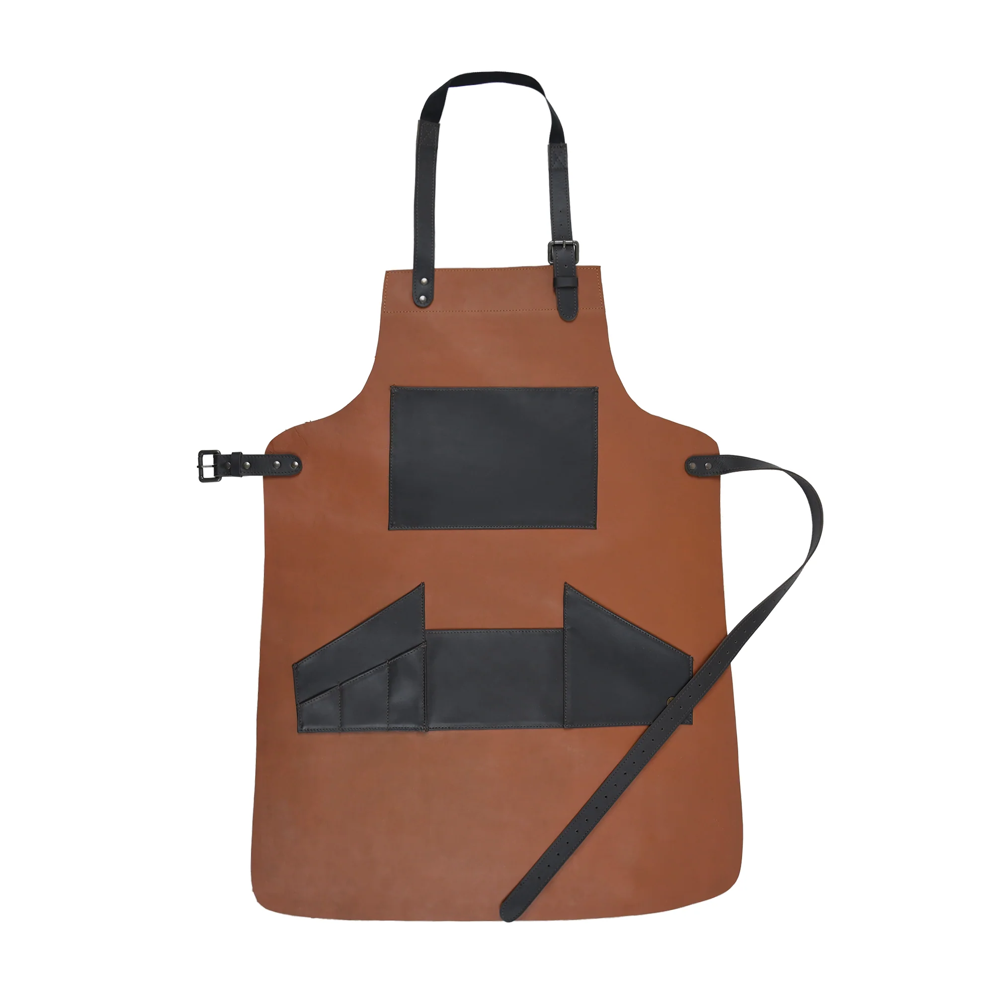 Multi-Pocket Leather Apron - Image 5