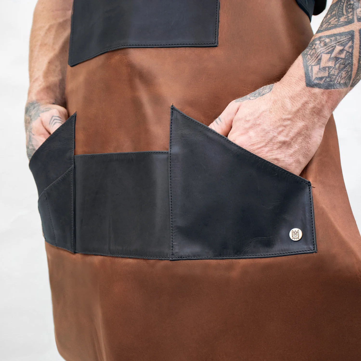 Multi-Pocket Leather Apron - Image 7
