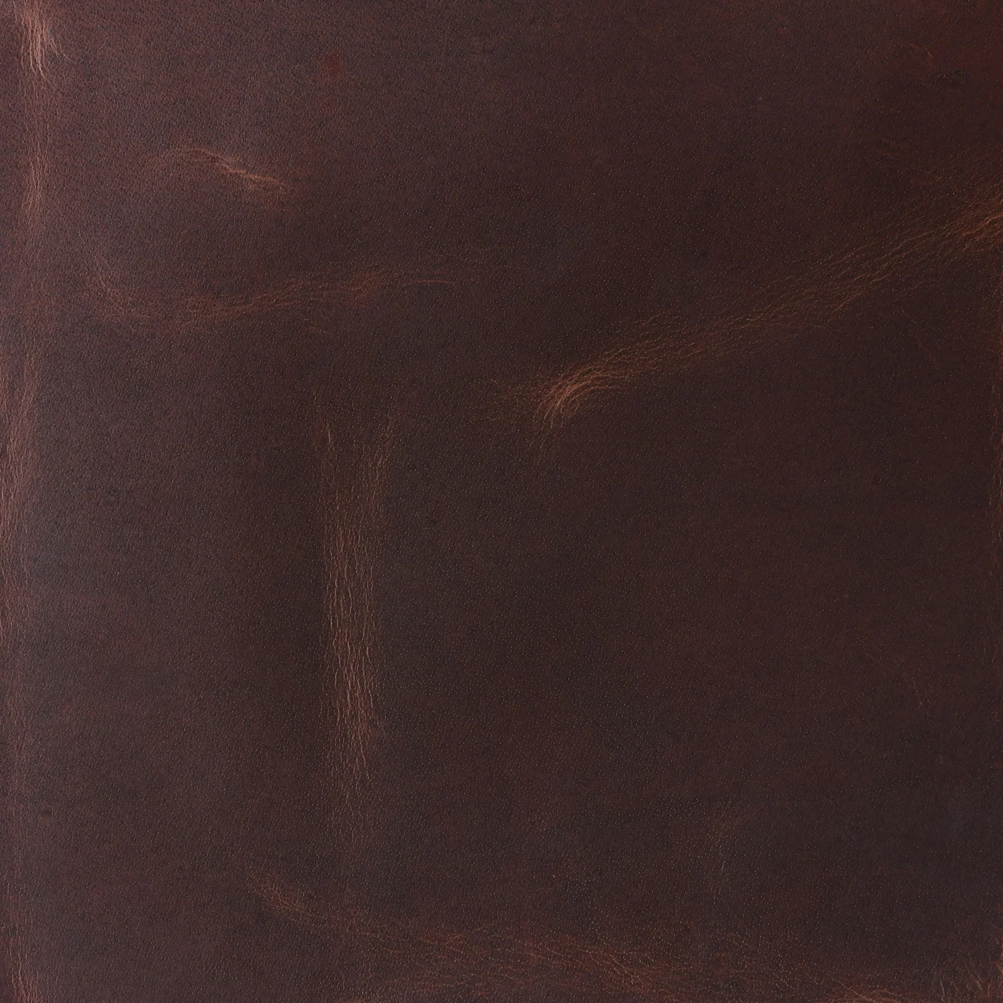 Vintage Brown Full-Grain Leather Side - Image 3