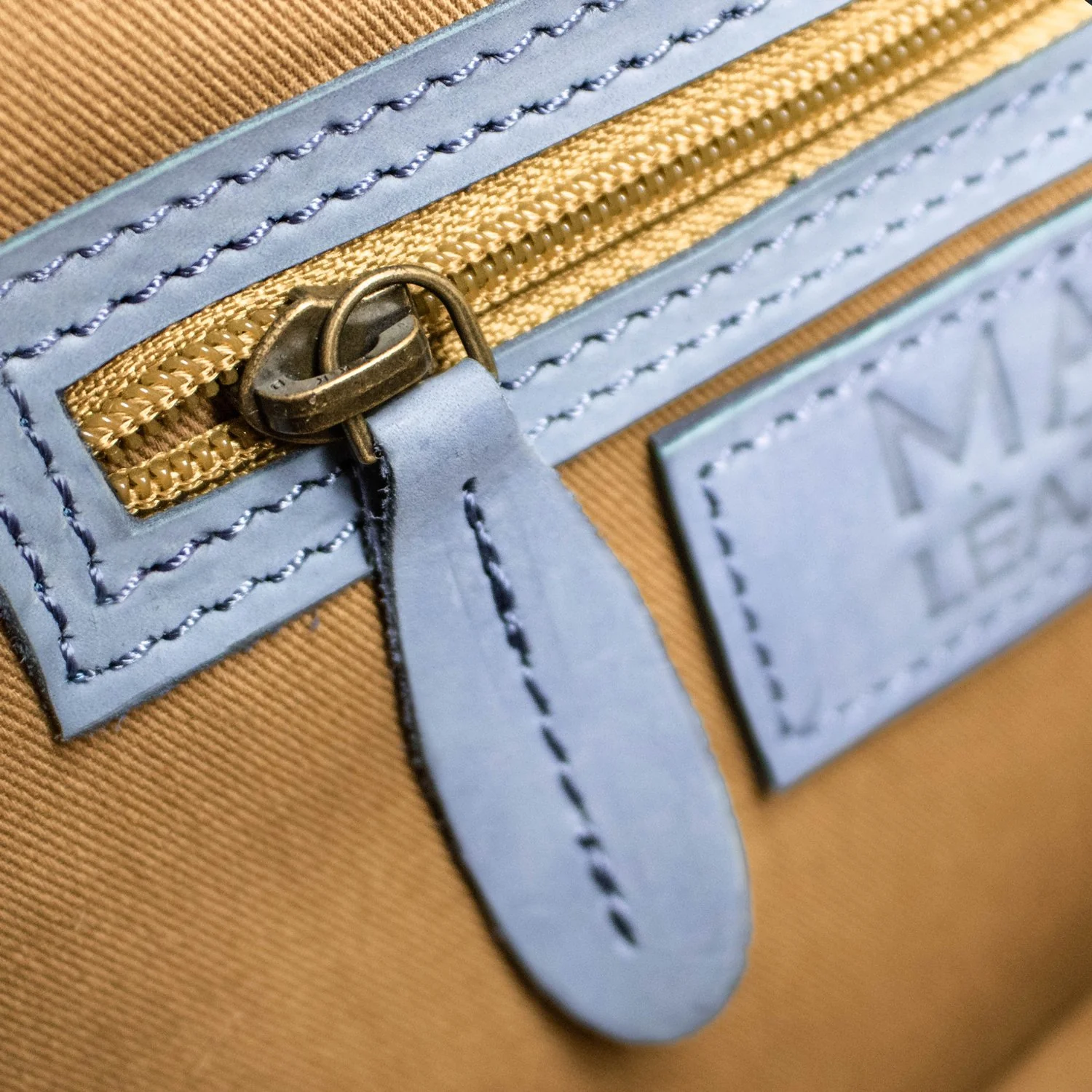 The Oxford Zip-up (Blue Suede) - Image 8